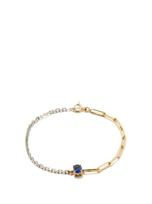 Yvonne Lon - Sapphire & 18kt Gold Bracelet - Womens - Blue Multi