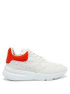 Matchesfashion.com Alexander Mcqueen - Raised Sole Low Top Leather Trainers - Mens - Orange White