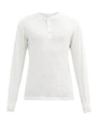 Matchesfashion.com Rag & Bone - Classic Slubbed Cotton-jersey Henley T-shirt - Mens - White
