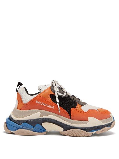 Matchesfashion.com Balenciaga - Triple S Low Top Trainers - Womens - Orange White