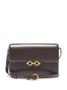 Matchesfashion.com Saint Laurent - Le Maillon Medium Leather Shoulder Bag - Womens - Dark Brown