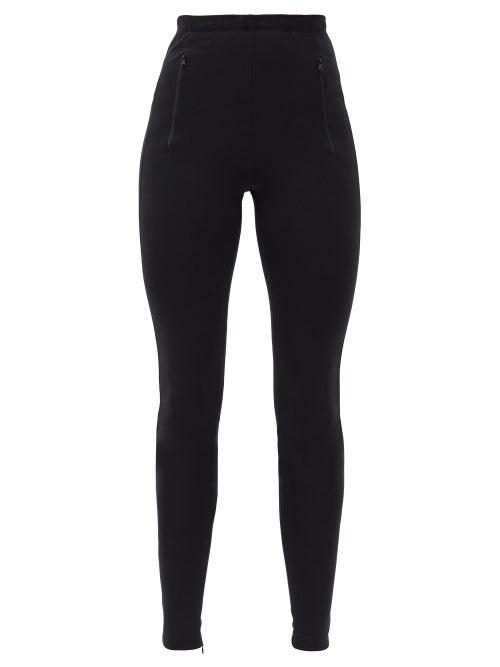Matchesfashion.com Wardrobe. Nyc - Release 03 High-rise Slit-cuff Leggings - Womens - Black