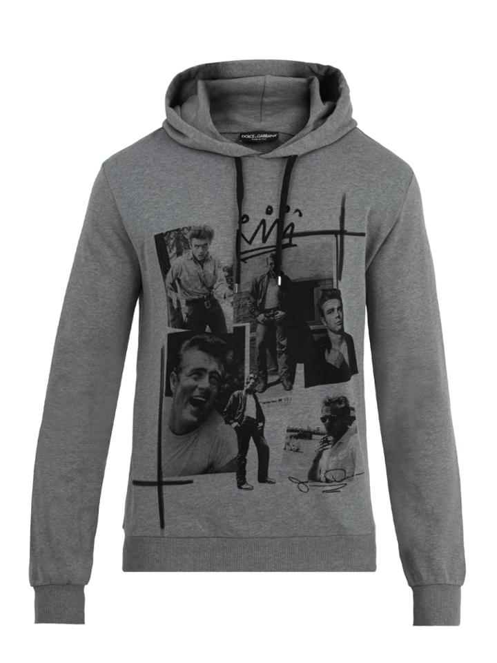 Dolce & Gabbana James Dean-print Hooded Cotton Sweatshirt