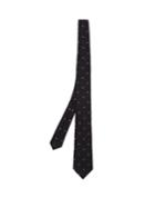 Dunhill Paisley-print Herringbone Linen-blend Tie