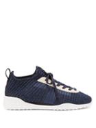 Matchesfashion.com Tod's - Low Top Lam Trainers - Womens - Navy