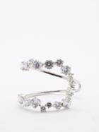 Completedworks - Crystal & Recycled Sterling-silver Cuff - Womens - Clear Multi