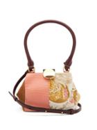 Matchesfashion.com Marni - Tapestry Patchwork Leather And Suede Bag - Womens - Pink Multi