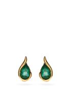 Matchesfashion.com Fernando Jorge - Ignite Emerald & 18kt Gold Stud Earrings - Womens - Green Gold