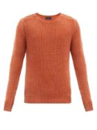 Matchesfashion.com Iris Von Arnim - Olin Rib-knitted Cashmere Sweater - Mens - Orange