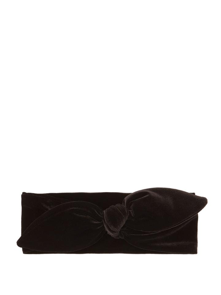 House Of Lafayette Velvet Bow Headband