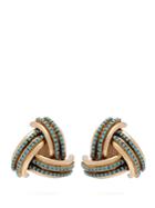 Etro Crystal-embellished Gold-tone Clip-on Earrings