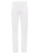 Matchesfashion.com Re/done Originals - High Rise Loose Jeans - Womens - White
