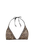 Matchesfashion.com The Upside - Leo Christy Leopard Print Triangle Bikini Top - Womens - Leopard