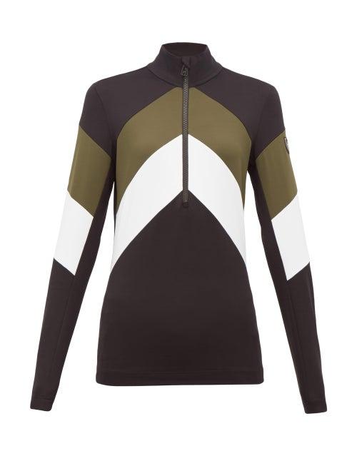 Matchesfashion.com Toni Sailer - Rosalie Half Zip Base Top - Womens - Khaki