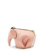 Loewe - Elephant Leather Mini Crossbody Bag - Womens - Light Pink