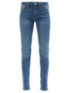 Frame - Le Mini Slim-leg Bootcut Jeans - Womens - Mid Denim