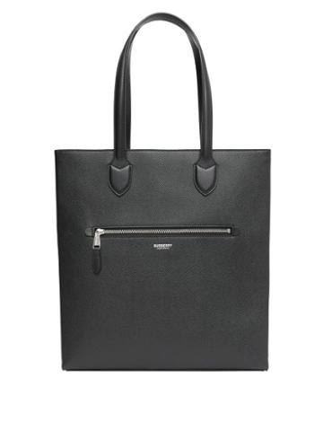 Mens Bags Burberry - Kane Logo-print Leather Tote Bag - Mens - Black