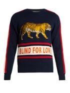Gucci Walking Tiger-appliqu Wool Sweater