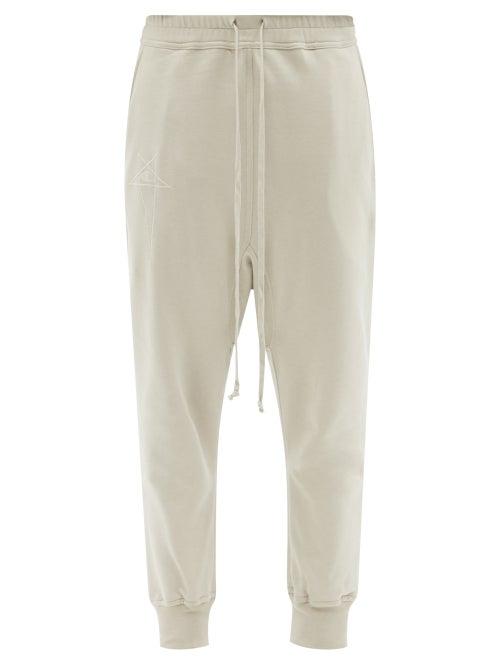 Rick Owens - X Champion Deep-rise Cotton-jersey Track Pants - Womens - Beige
