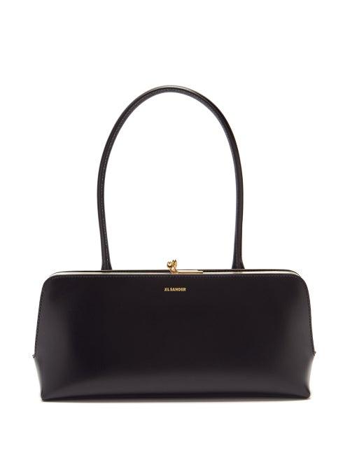 Matchesfashion.com Jil Sander - Top-clasp Leather Bag - Womens - Black