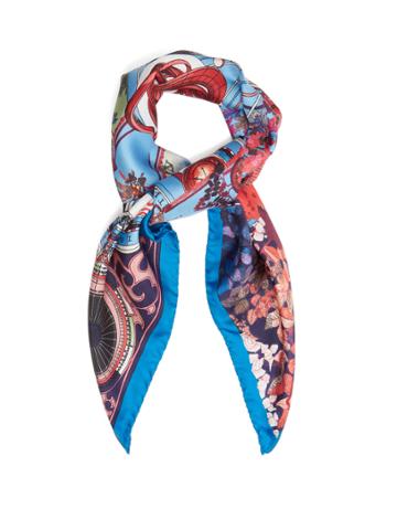 Etro Astronomy-print Silk Scarf