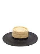 Matchesfashion.com Greenpacha - Solana Colour Block Straw Hat - Womens - Beige