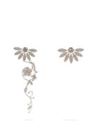 Burberry Half Daisy Crystal-embellished Mismatched Earrings