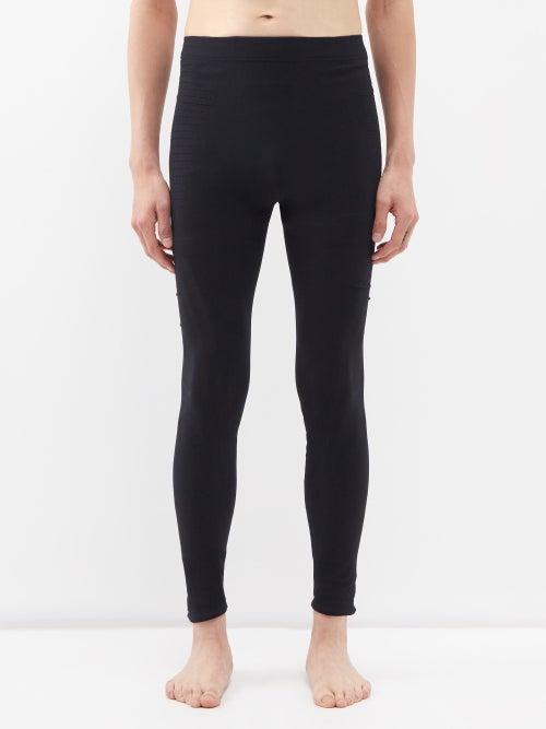 Zegna - Ventilated Leggings - Mens - Black
