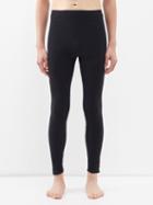 Zegna - Ventilated Leggings - Mens - Black