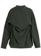 Matchesfashion.com Y/project - Double Layer Cotton Sweatshirt - Mens - Khaki