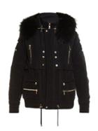 Balmain Fur-trim Hooded Parka Jacket