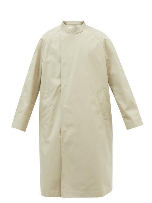 Loewe - Collarless Cotton-canvas Trench Coat - Mens - Grey