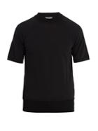 Lanvin Crew-neck Raglan-sleeve Cotton-blend T-shirt