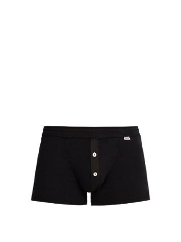 Matchesfashion.com Schiesser - Karl Heinz Cotton Boxer Shorts - Mens - Black