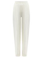 Matchesfashion.com Joseph - Wide-leg Cotton Paper-jersey Trousers - Womens - Ivory