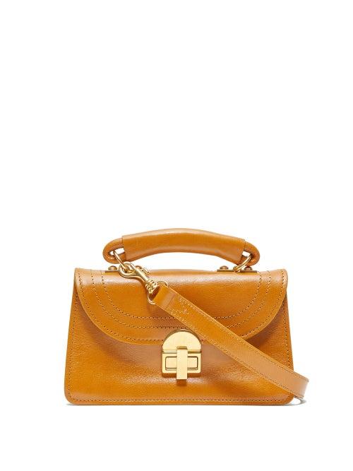 Matchesfashion.com Marni - Juliette Top-handle Leather Shoulder Bag - Womens - Tan