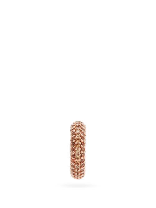 Matchesfashion.com Fendi - Fendioops Medium Crystal-pav Ear Cuff - Womens - Rose Gold