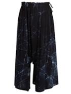 Y's By Yohji Yamamoto Dropped-crotch Tie-dye Trousers