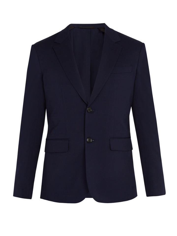 Berluti Single-breasted Wool-blend Jacket