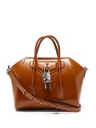 Givenchy - Antigona Lock Medium Leather Bag - Womens - Tan