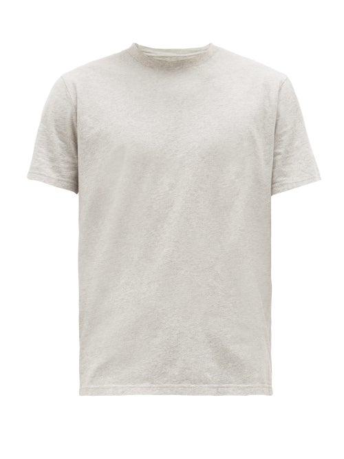 Matchesfashion.com Folk - Assembly Logo-patch Cotton T-shirt - Mens - Grey