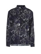 Lanvin Forest Camouflage-print Oversized Shirt
