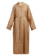 Matchesfashion.com Lemaire - Lightweight Belted Trench Coat - Womens - Light Brown