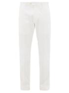 Matchesfashion.com Odyssee - Cotton-blend Chino Trousers - Mens - White