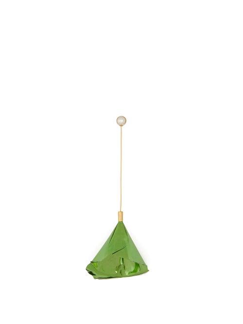 Matchesfashion.com Hillier Bartley - Calla Lilly Gold Plated Brooch - Womens - Green