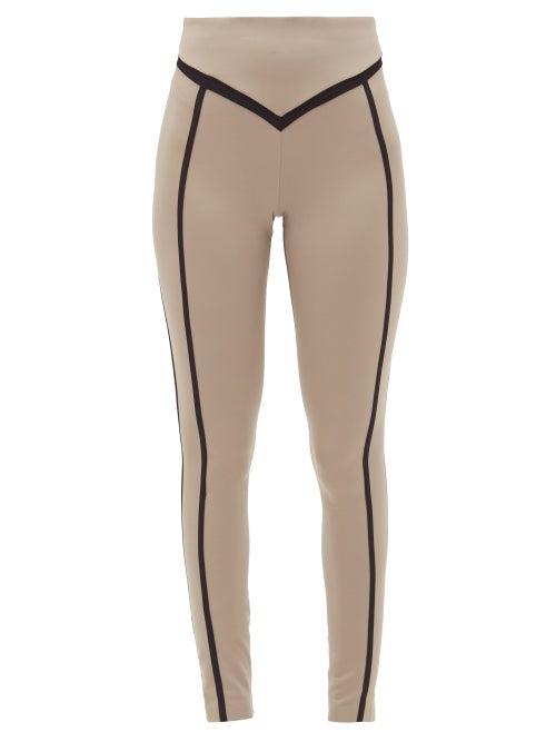 Matchesfashion.com Ernest Leoty - Corset High-rise Leggings - Womens - Black Beige