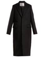 Matchesfashion.com Acne Studios - Wool Blend Overcoat - Womens - Black