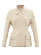 Zanini - Double-breasted Cashmere Peacoat - Womens - Cream