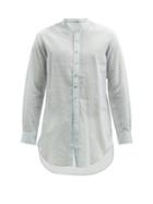 Matchesfashion.com Pro - Striped Cotton Tunic Shirt - Mens - Blue White