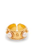 Sylvia Toledano Stone Maasai Pearl-embellished Gold-plated Ring